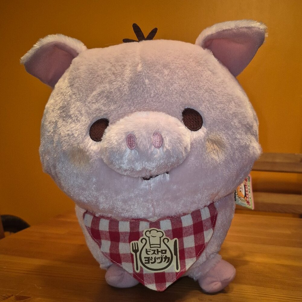 Brand New Big Faithful Mochishiba pig piglet 35th aniversary plush